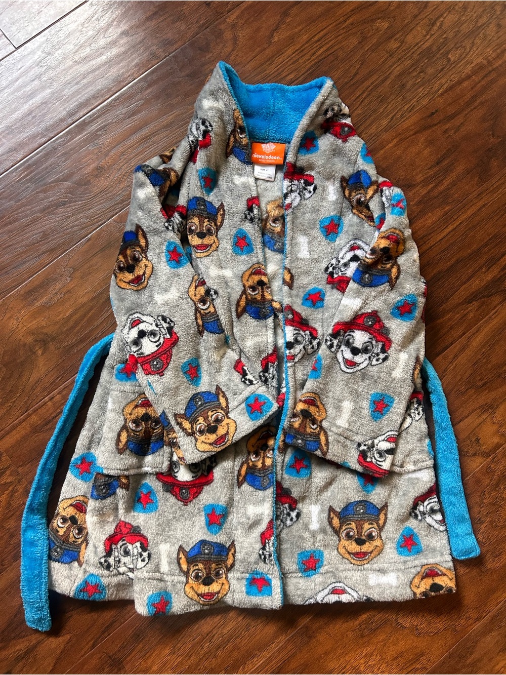 *EUC* Paw Patrol Plush Robe with Blue Trim Size 4T